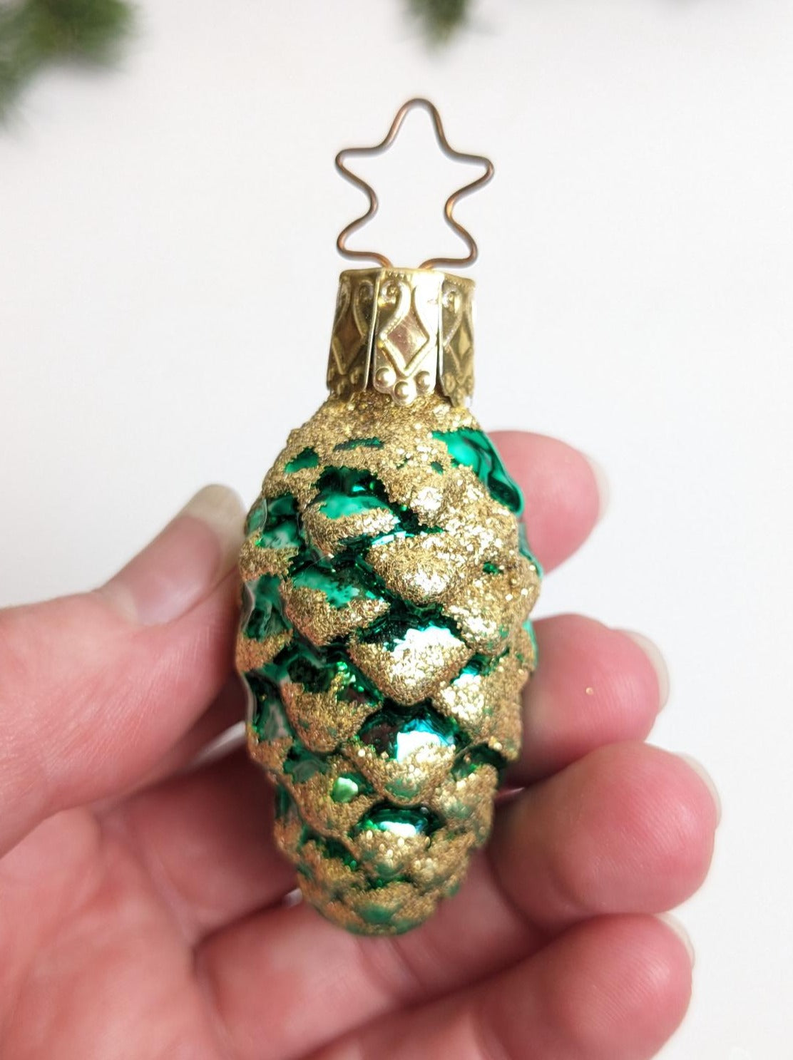 Pinecone Inge Glas Retired Old World Christmas Ornament