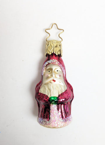 Santa Claus with Green Gloves Inge Glas Retired Old World Christmas Ornament