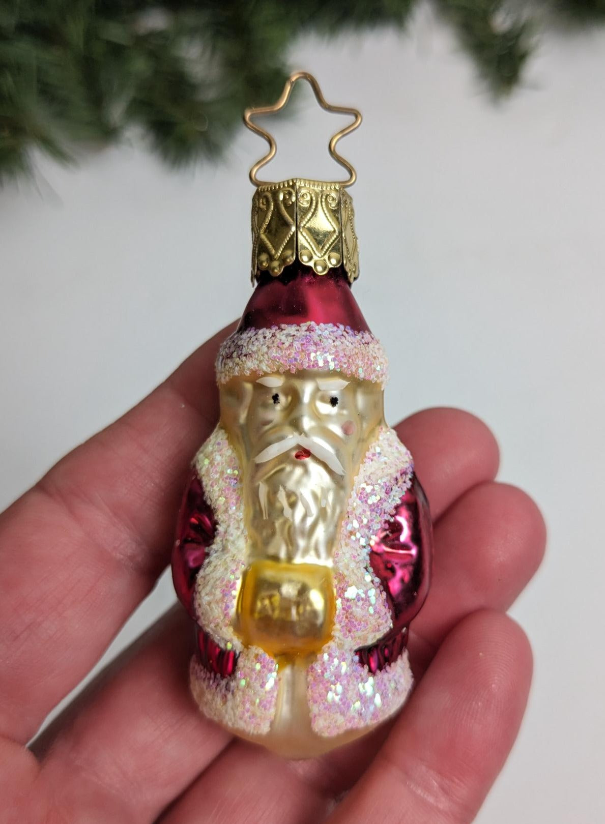 Santa Claus Inge Glas Retired Old World Christmas Ornament