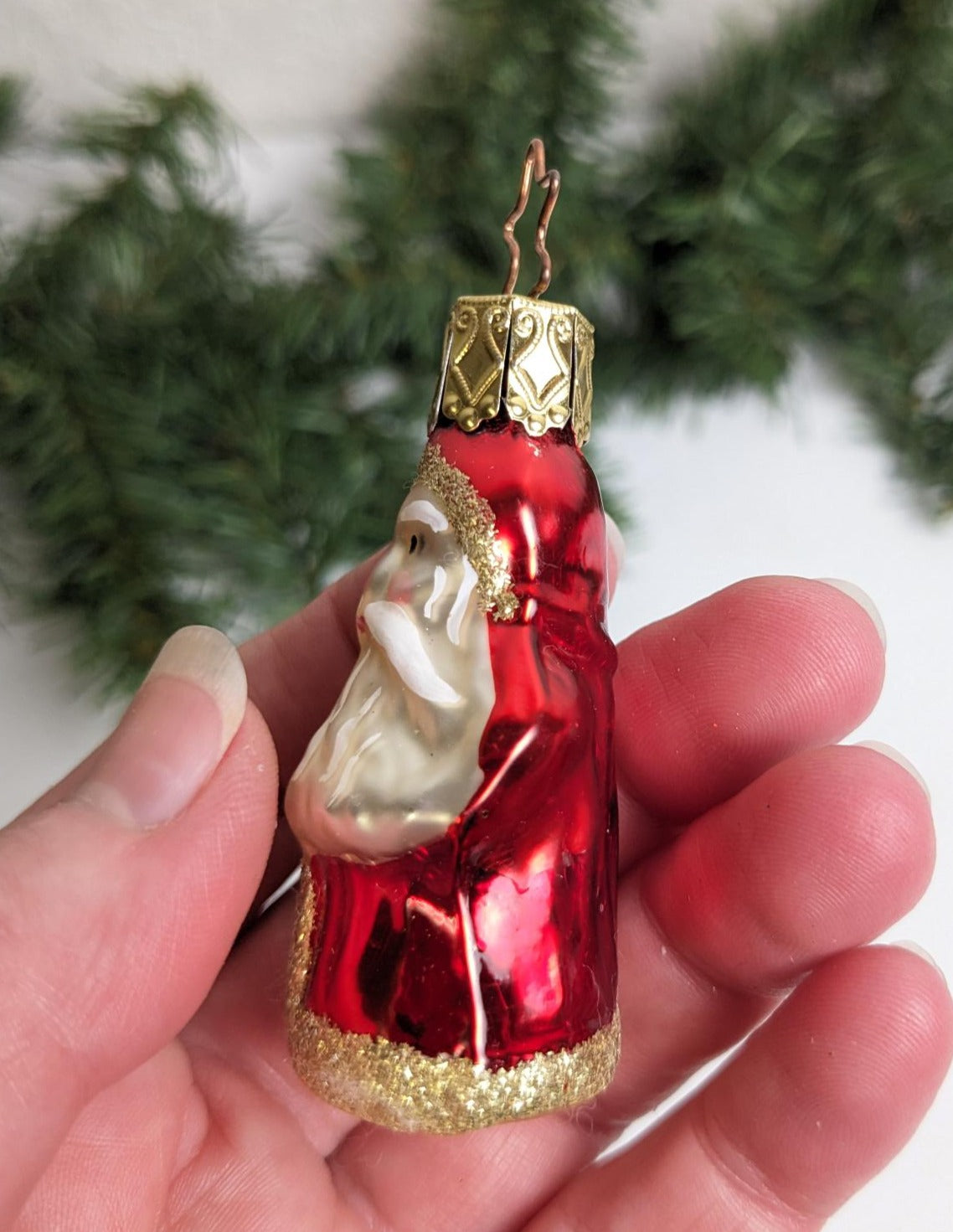 Santa Claus Inge Glas Retired Old World Christmas Ornament