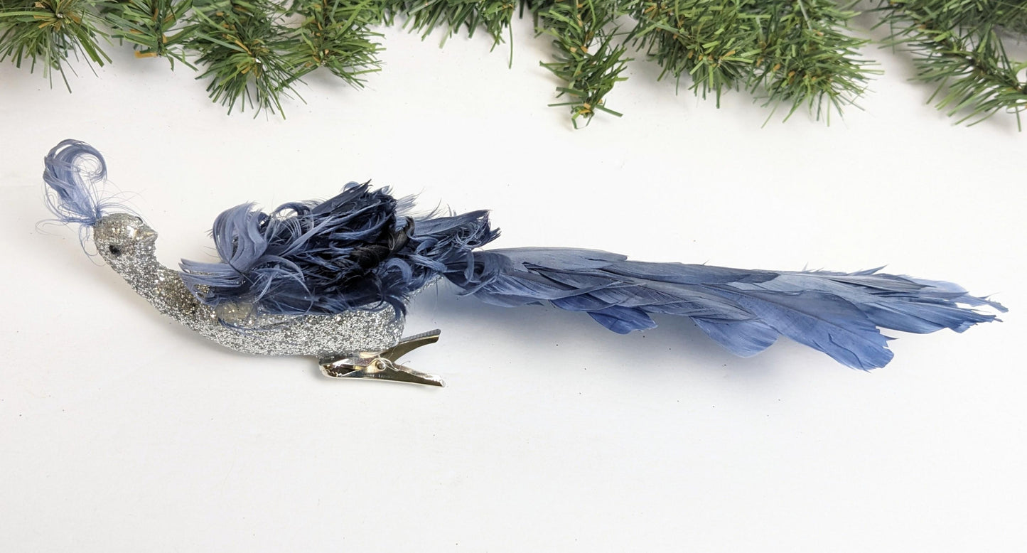 Peacock Clip Christmas Ornament