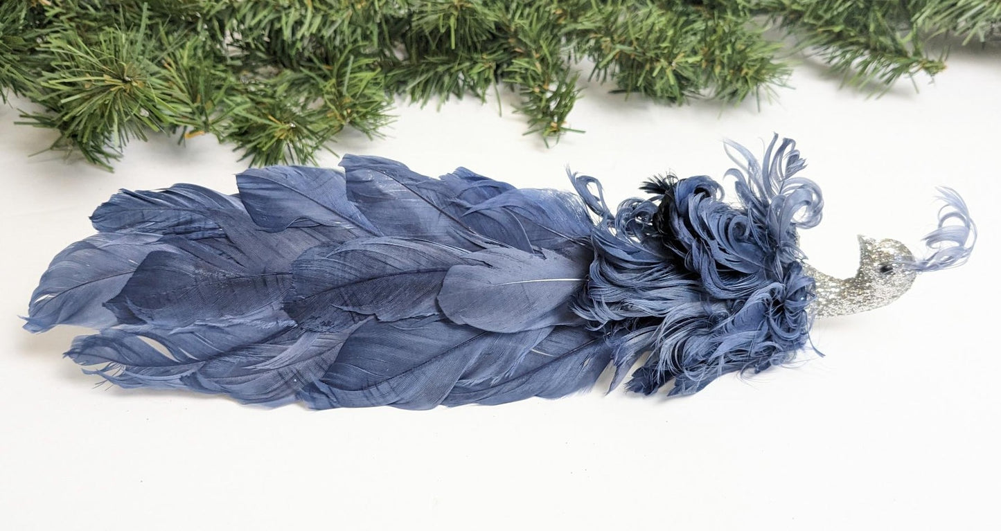 Peacock Clip Christmas Ornament