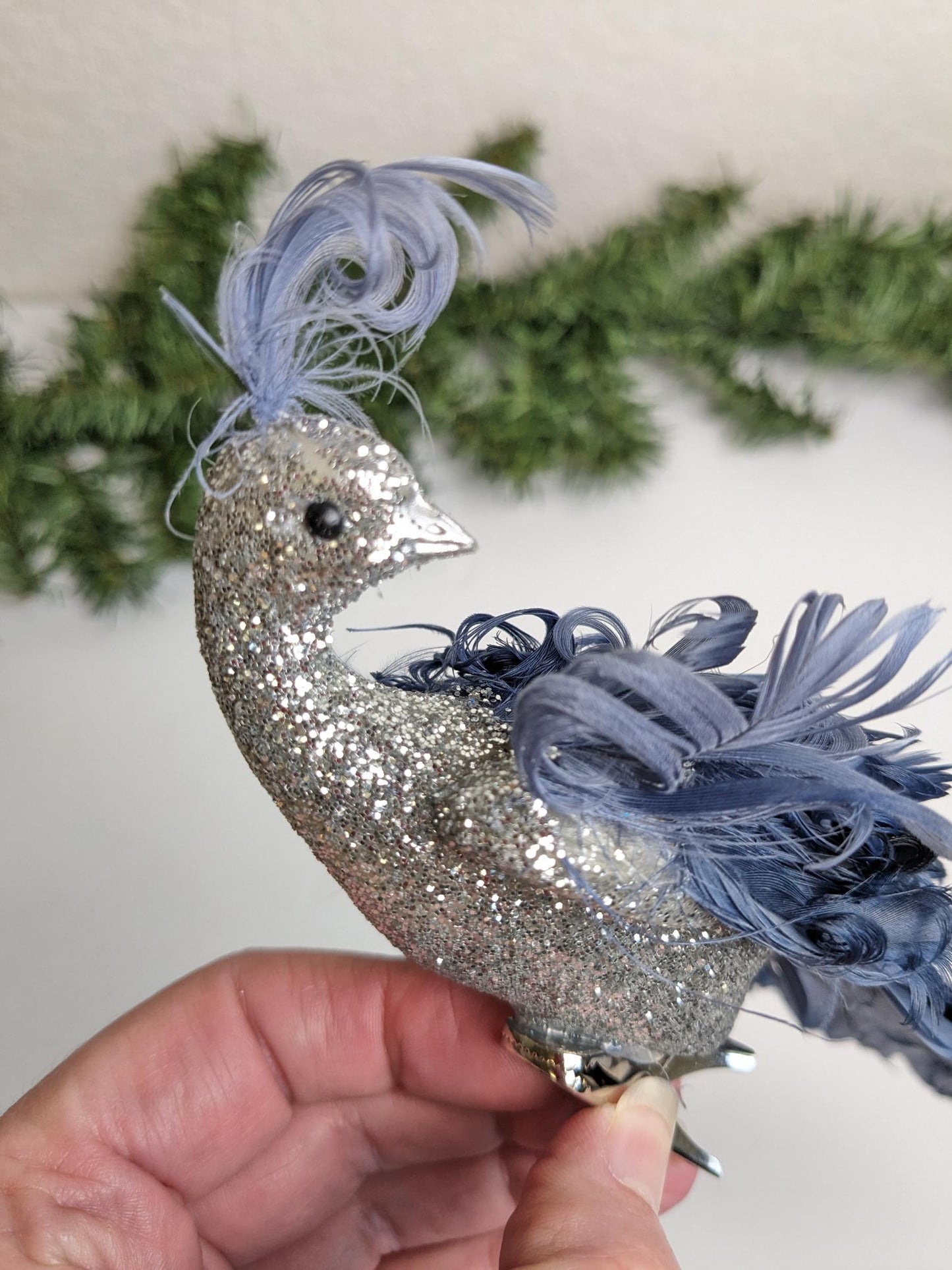 Peacock Clip Christmas Ornament