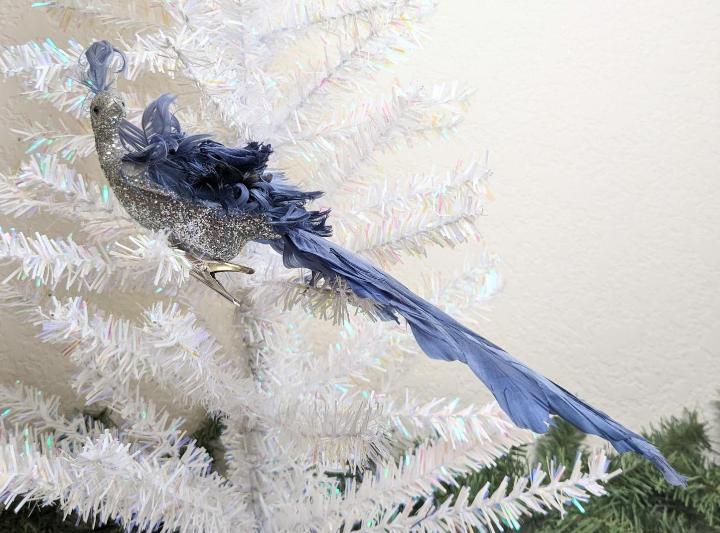 Peacock Clip Christmas Ornament