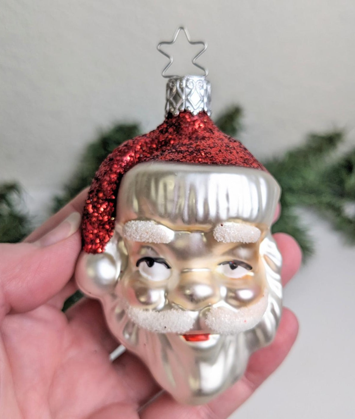 Santa Claus Inge Glas Retired Old World Christmas Ornament