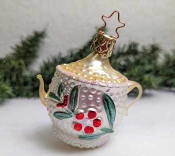 Teapot Inge Glas Retired Old World Christmas Ornament