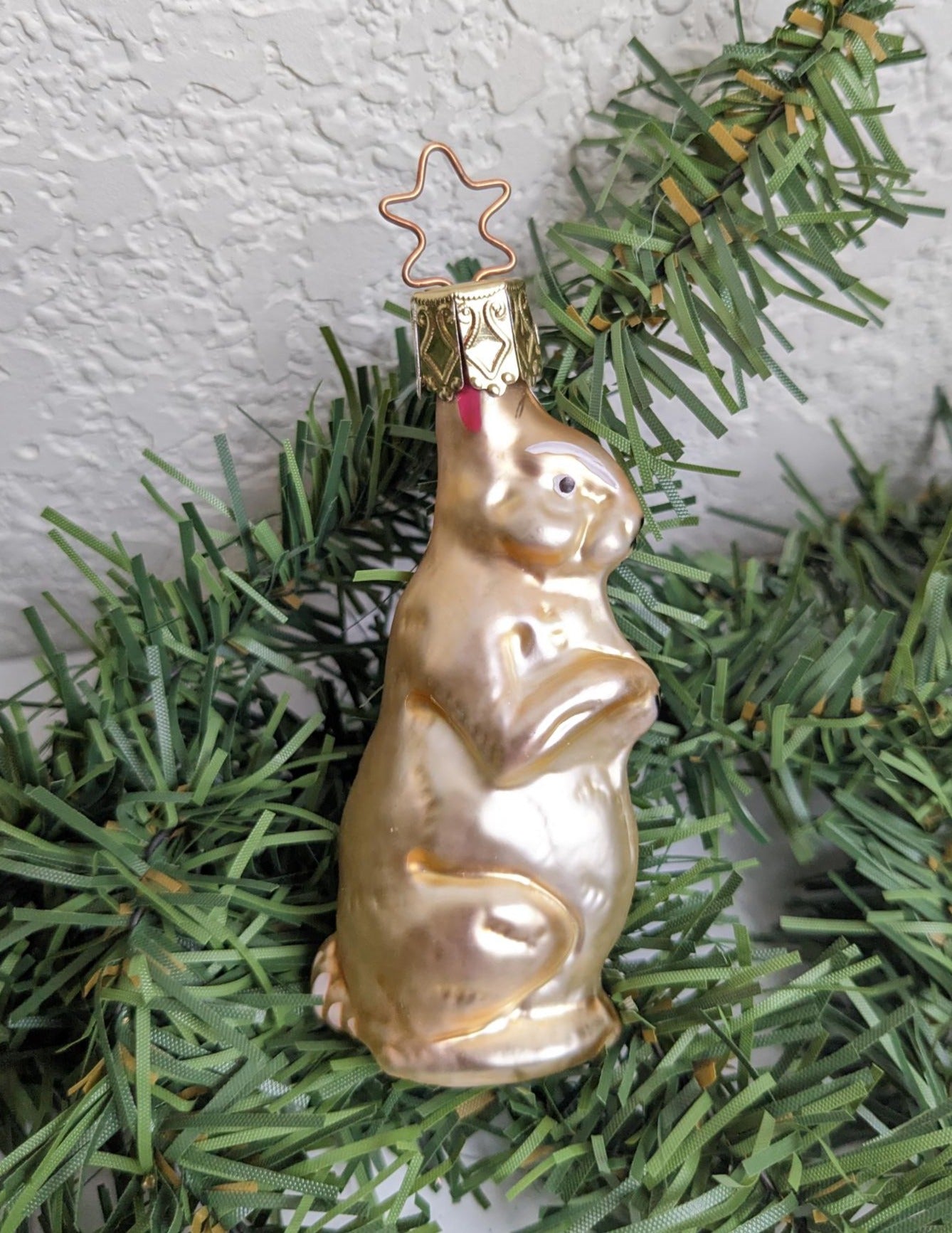 Bunny Rabbit Inge Glas Retired Old World Christmas Ornament