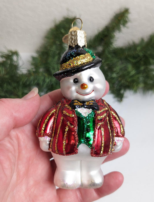 Snowman Retired Old World Christmas Ornament