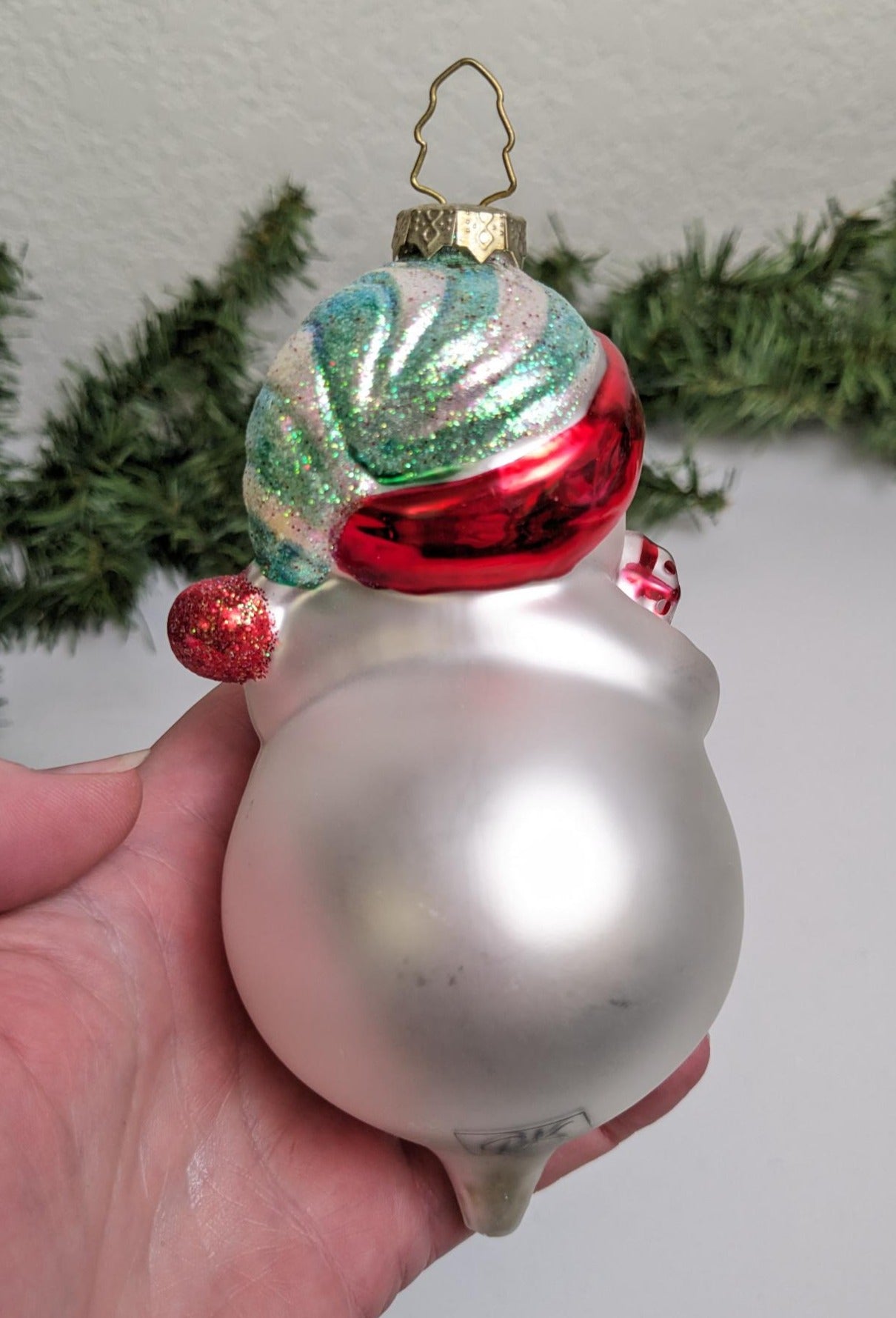 Vintage 1998 BK Snowman Christmas Ornament