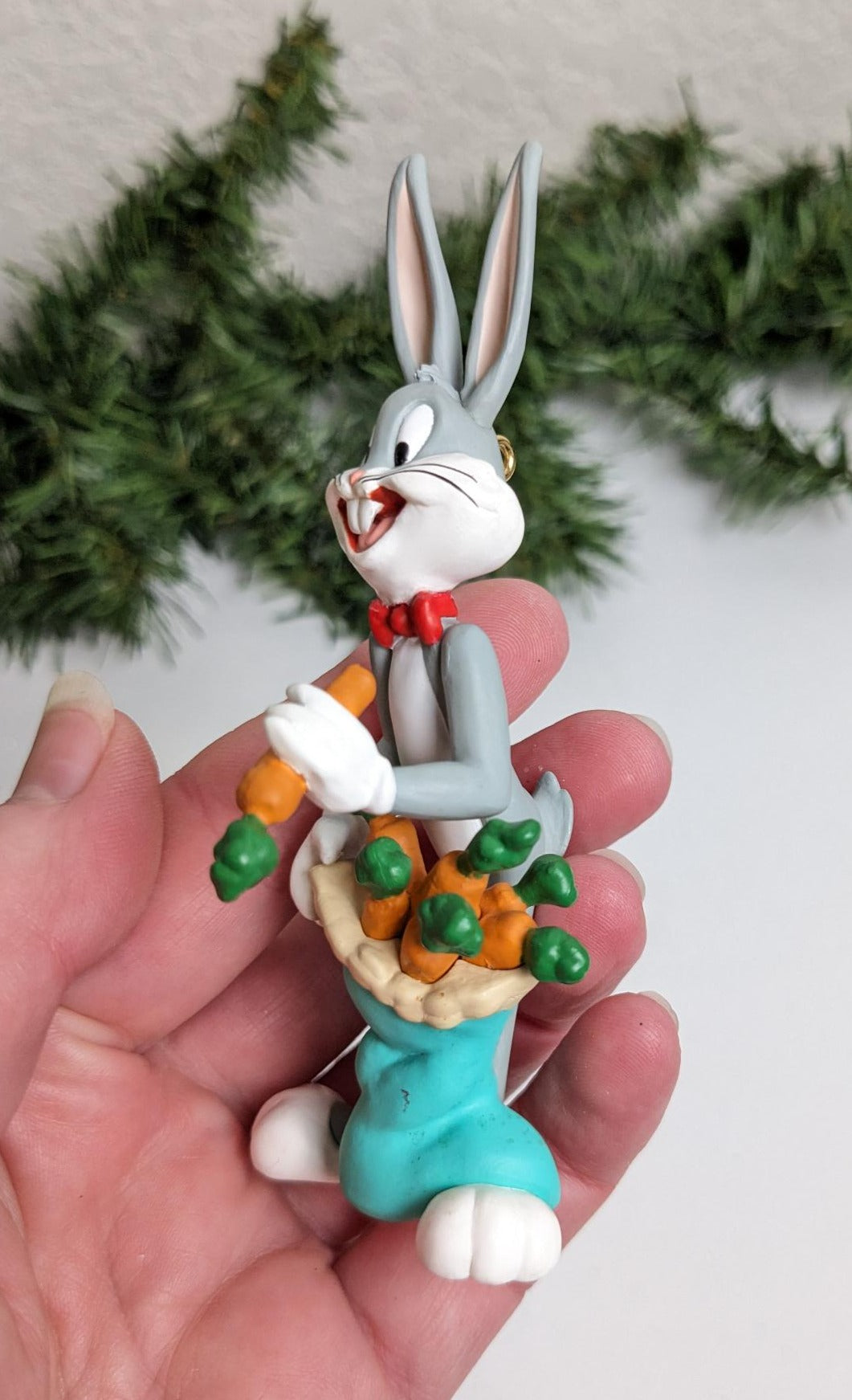 Vintage Bugs Bunny Hallmark 1993 Christmas Ornament