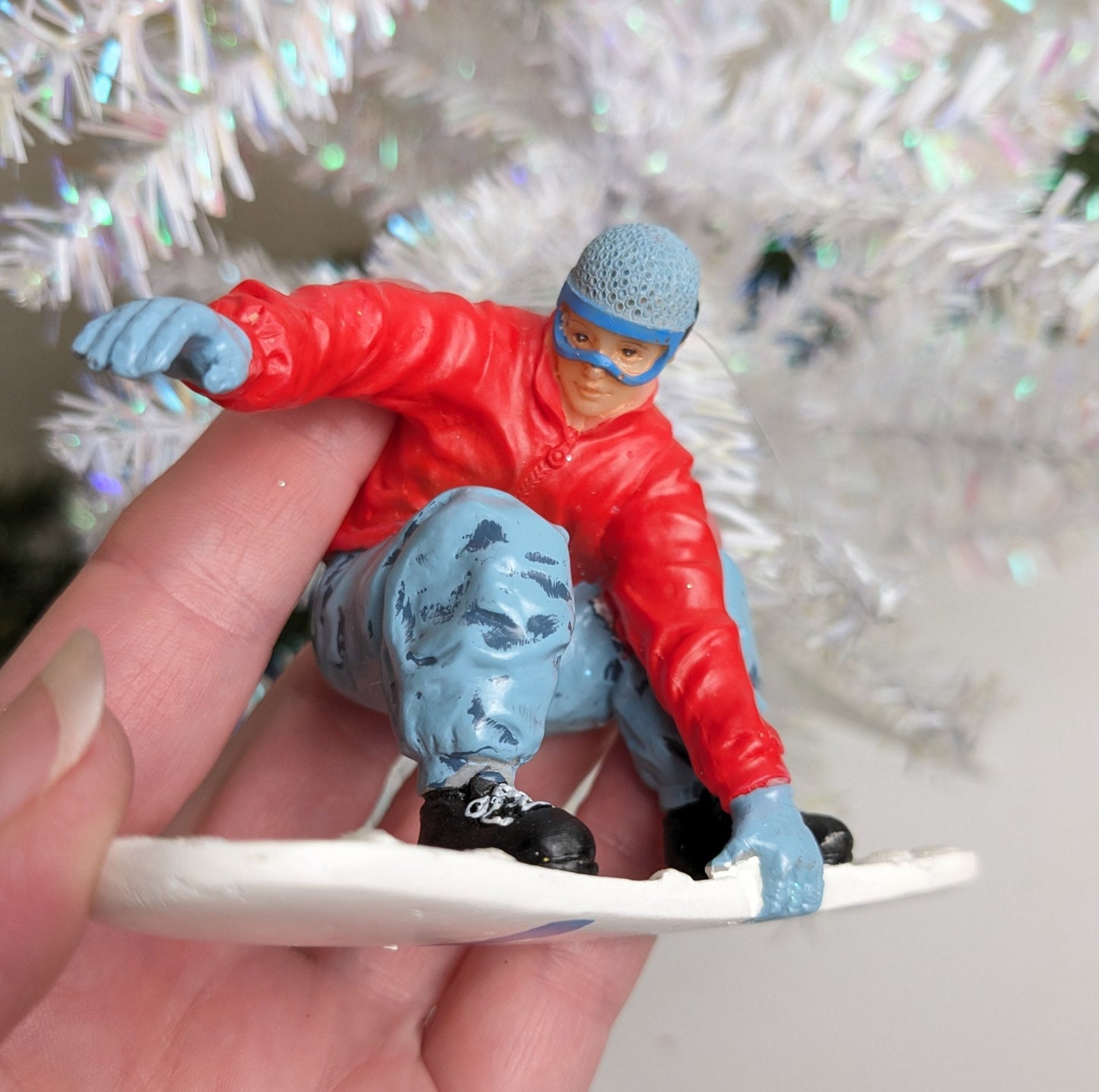 Male Snowboarder Christmas Ornament