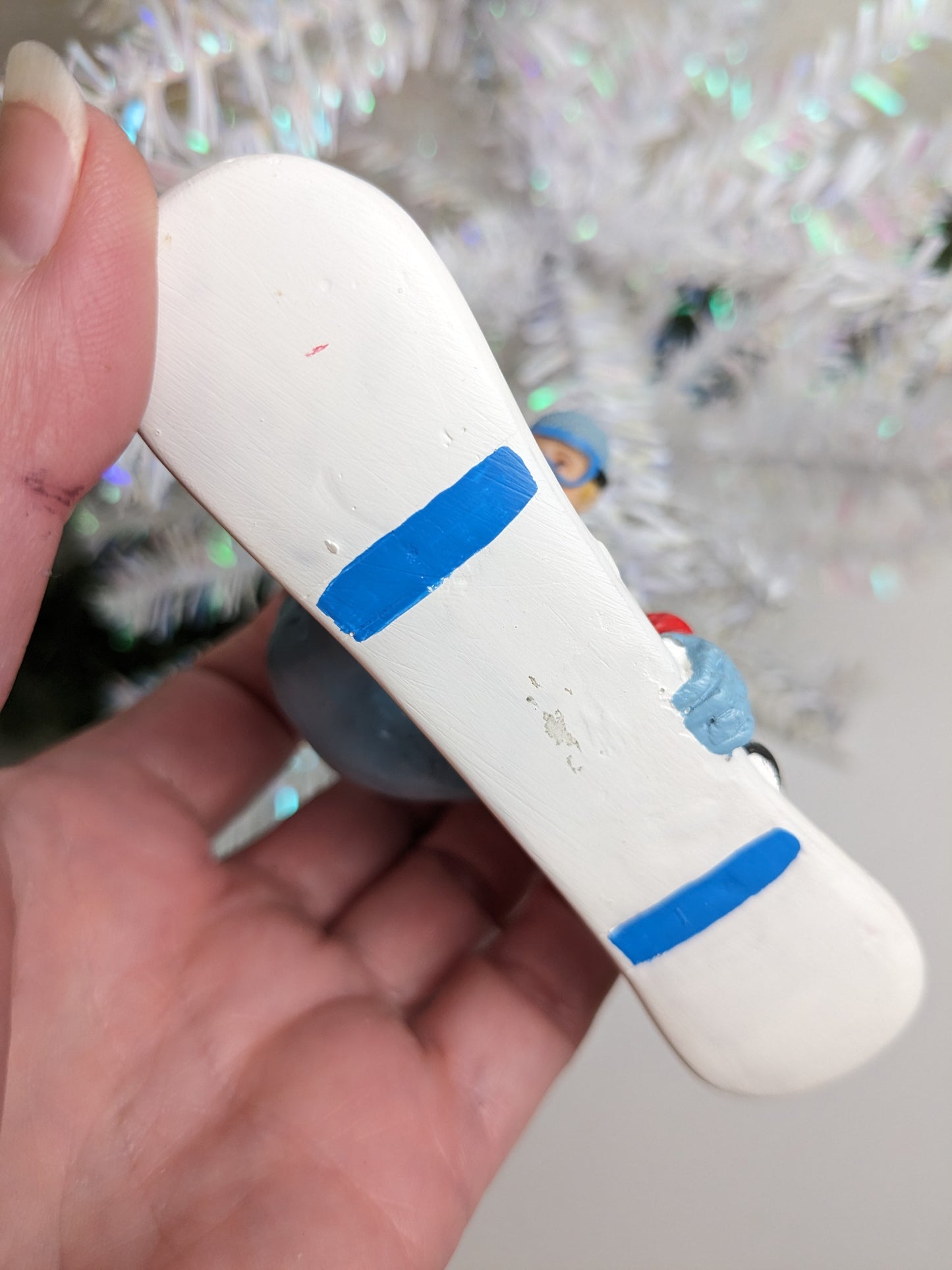 Male Snowboarder Christmas Ornament