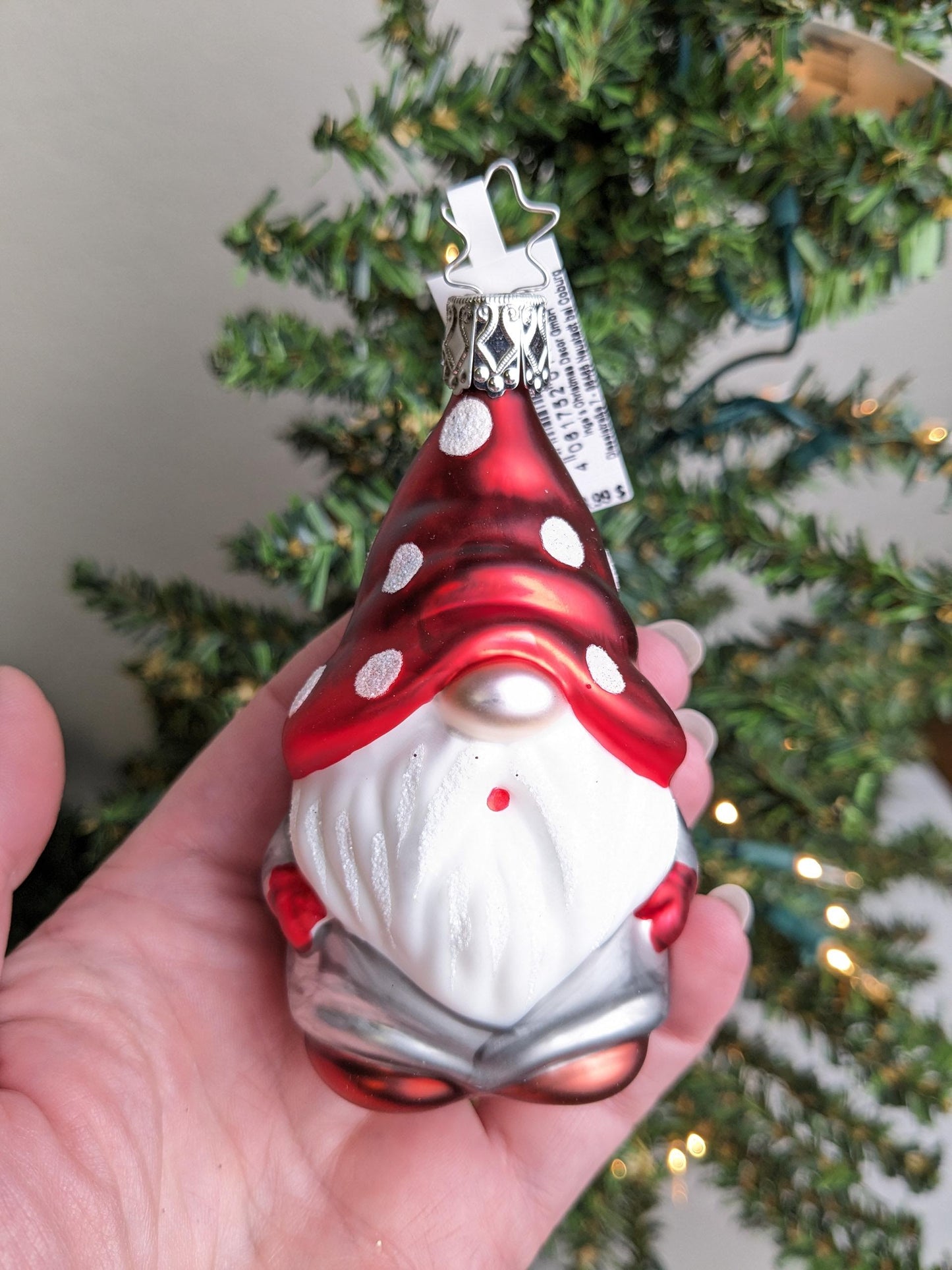 NEW 'Kalle' Gnome Inge Glas Christmas Ornament