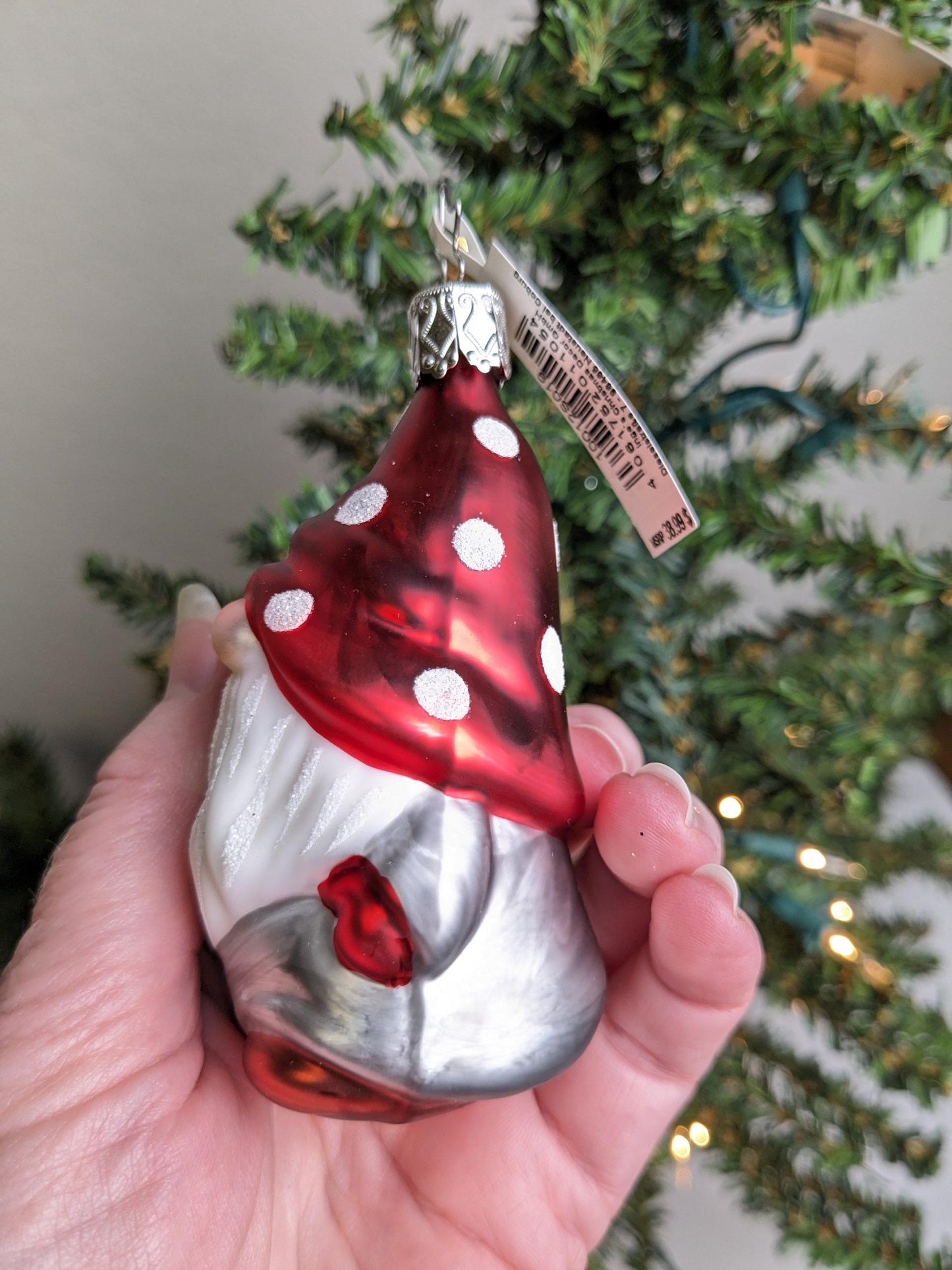 NEW 'Kalle' Gnome Inge Glas Christmas Ornament