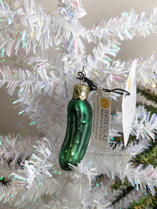 NEW Pickle Inge Glas Christmas Ornament