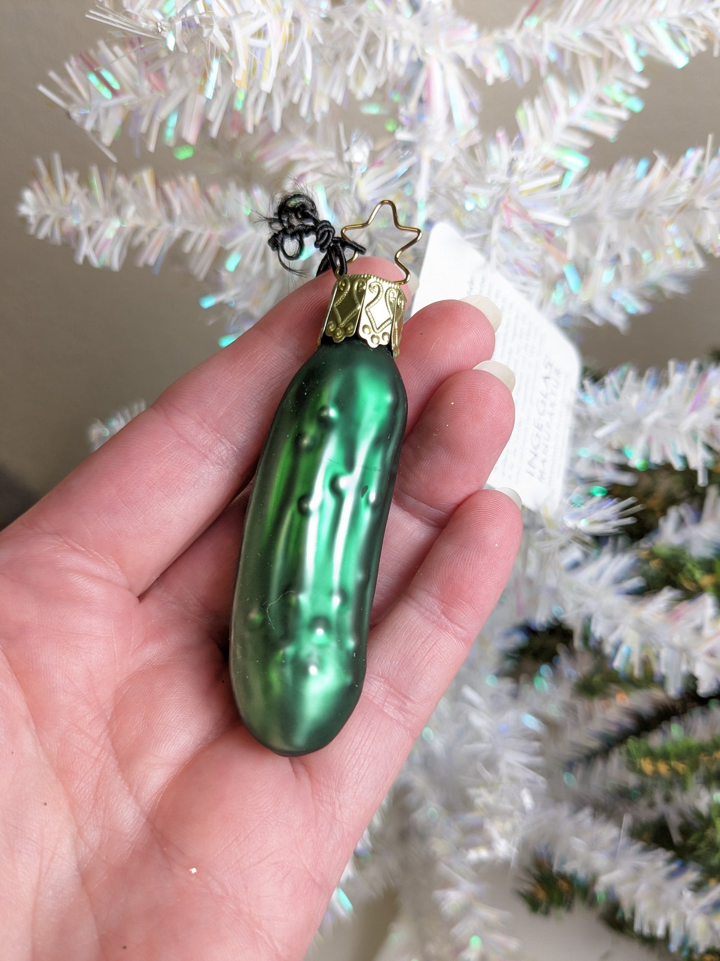 NEW Pickle Inge Glas Christmas Ornament
