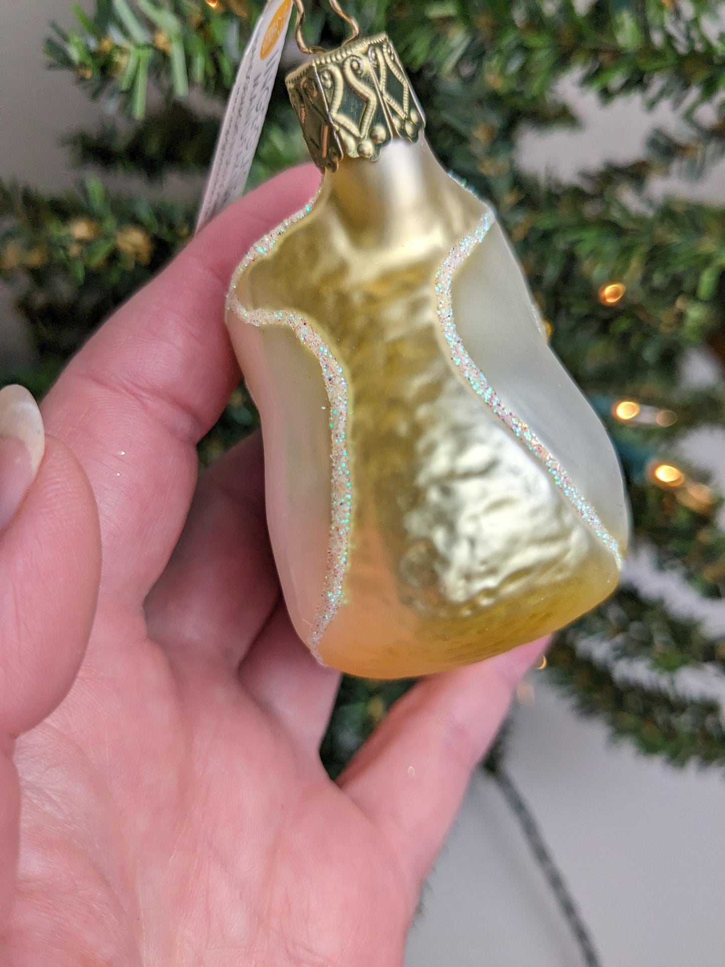 NEW 'My First Shoe' Baby Shoe Inge Glas Christmas Ornament