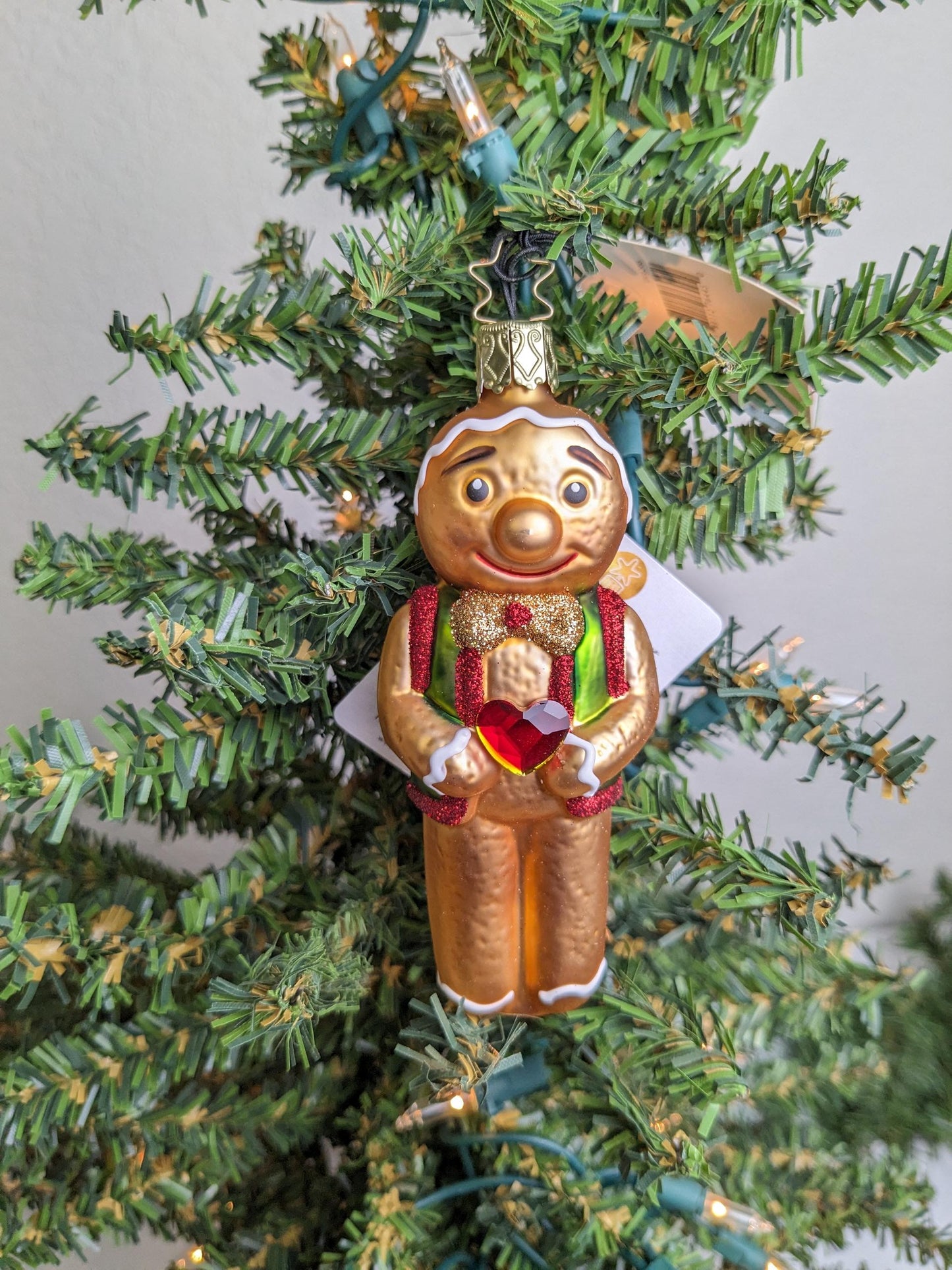 NEW 'Sweet Christmas' Gingerbread Man Inge Glas Christmas Ornament
