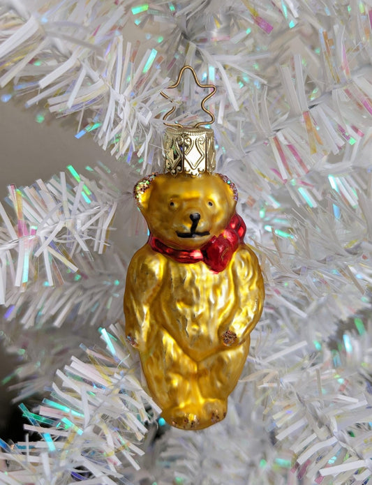 NEW Teddy Bear Inge Glas - Retired Old World Christmas Ornament