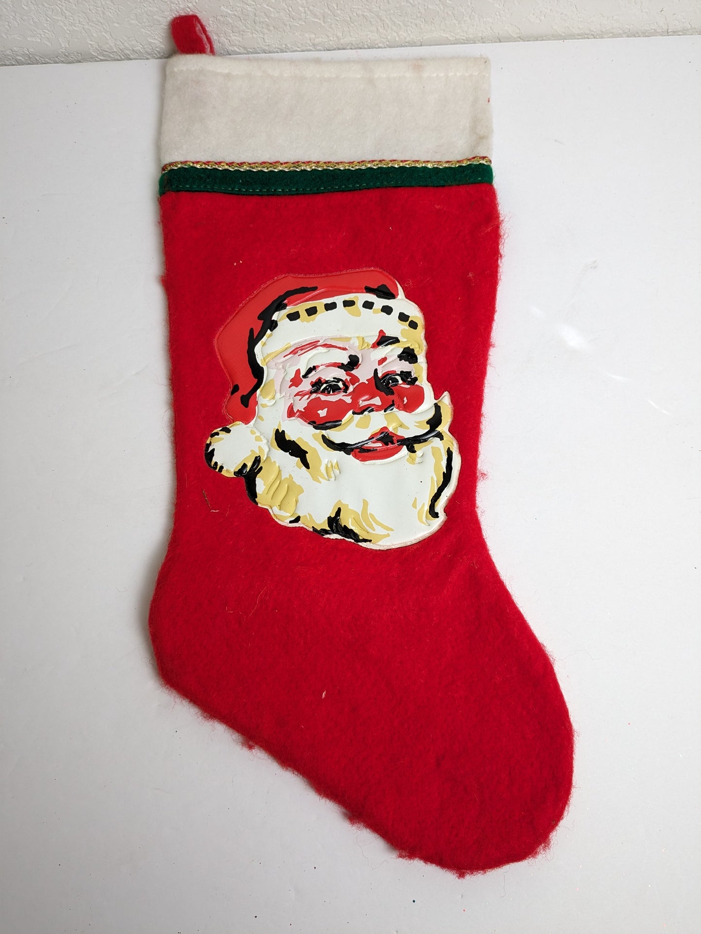 MCM Santa Claus Christmas Fleece Stocking