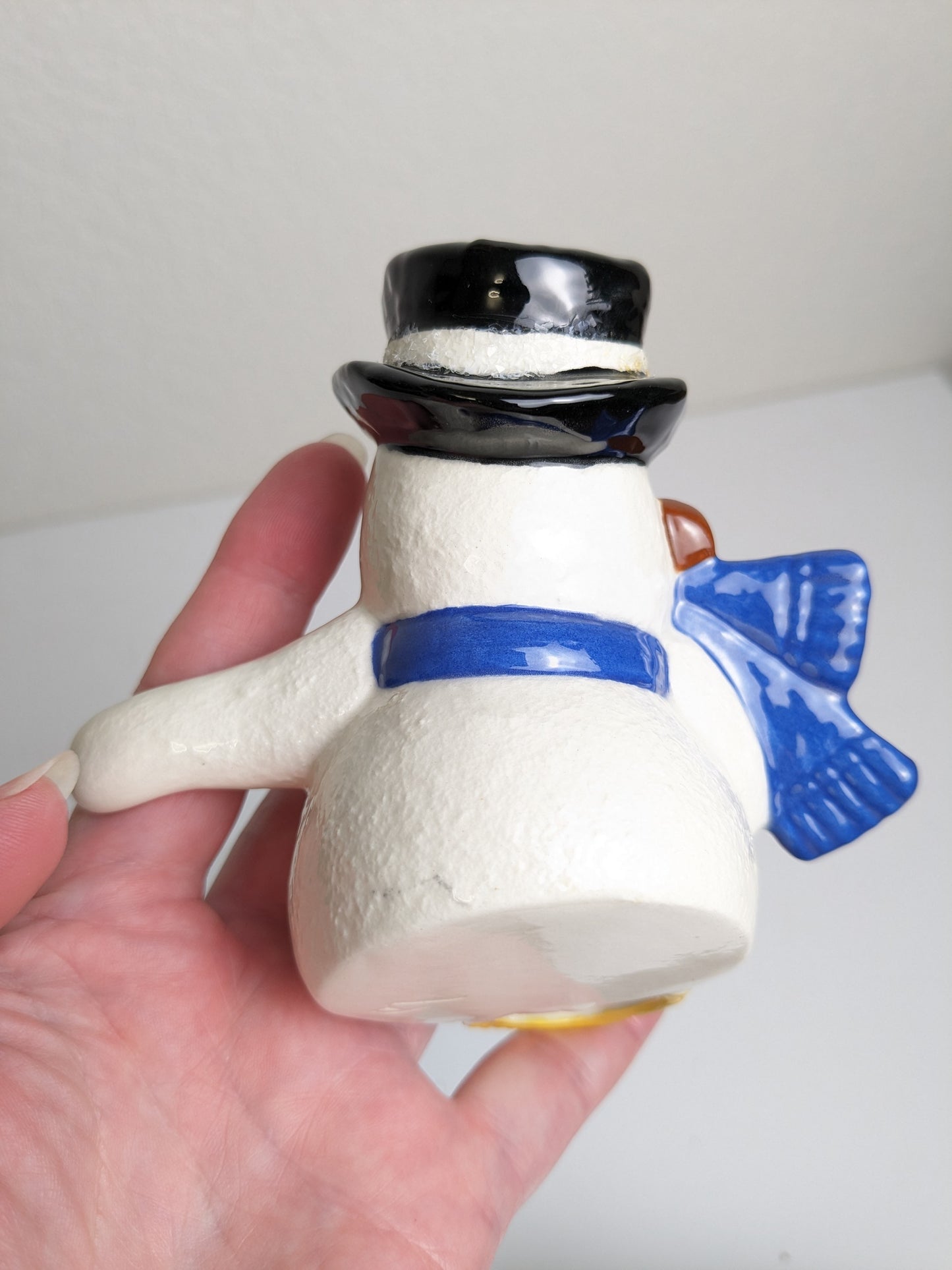 Vintage Ceramic Snowman Shelf Sitter