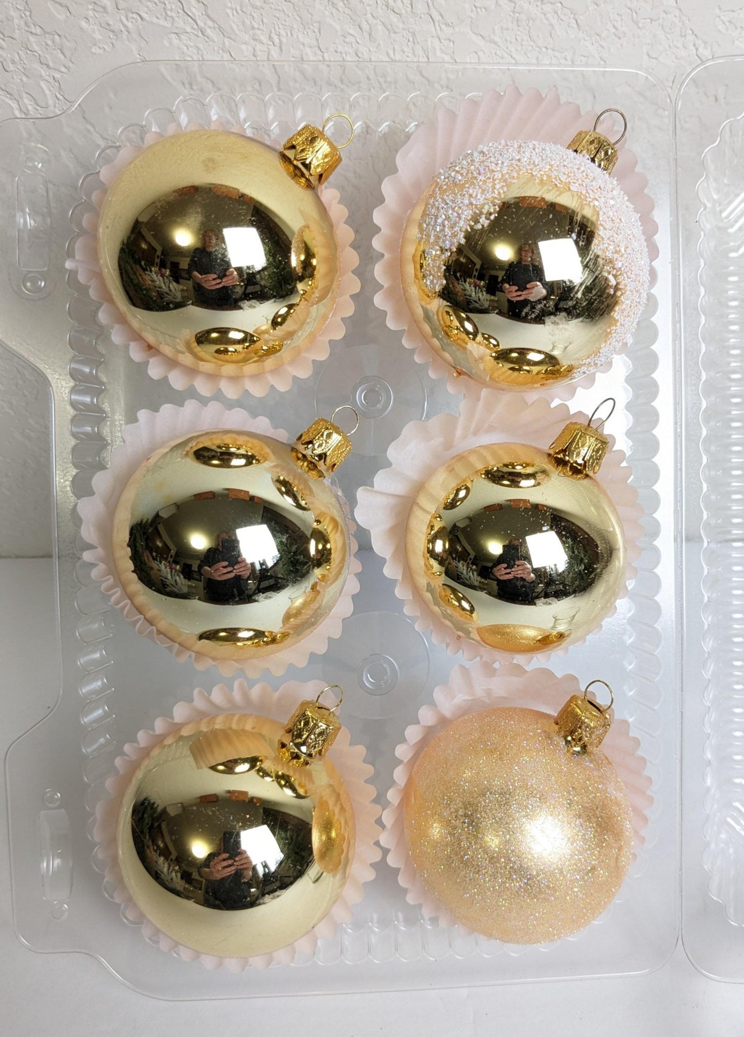 Vintage Gold Christmas Ornaments