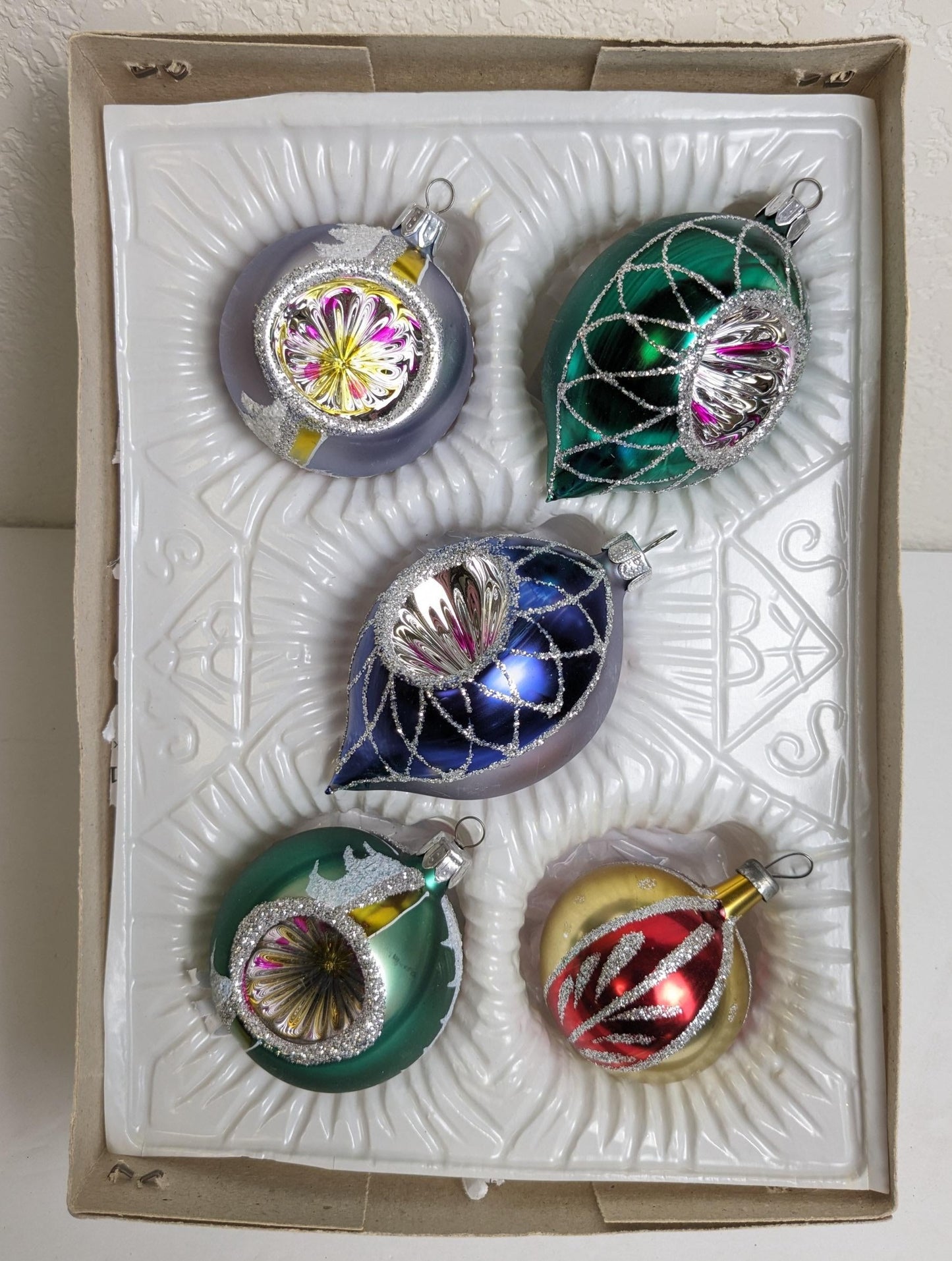 Vintage Reflector Christmas Ornaments