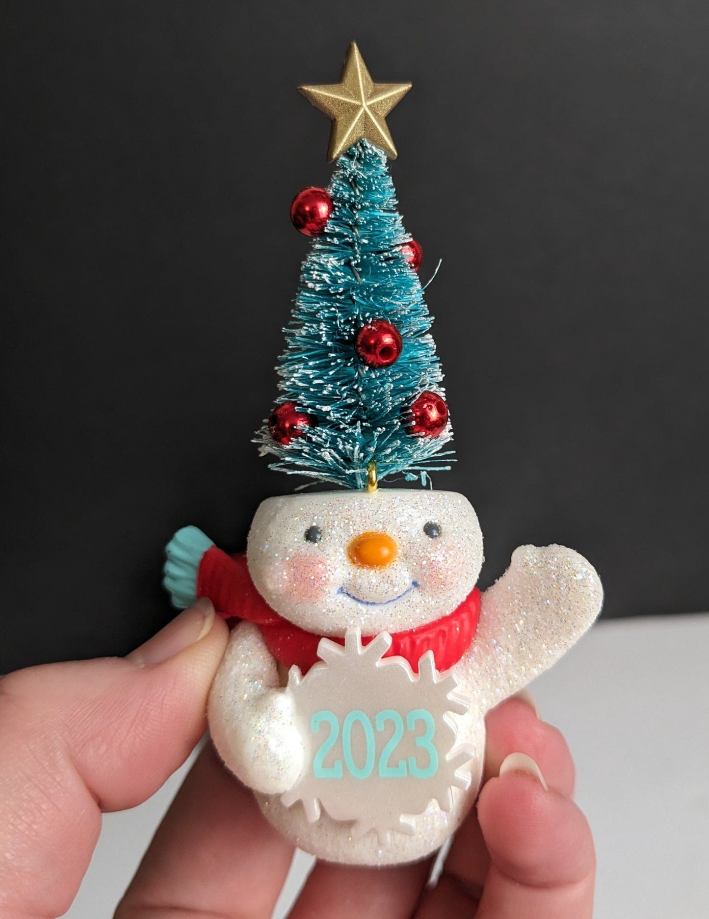 Festive Snowman -  Limited Edition Hallmark Keepsake Ornament 2023