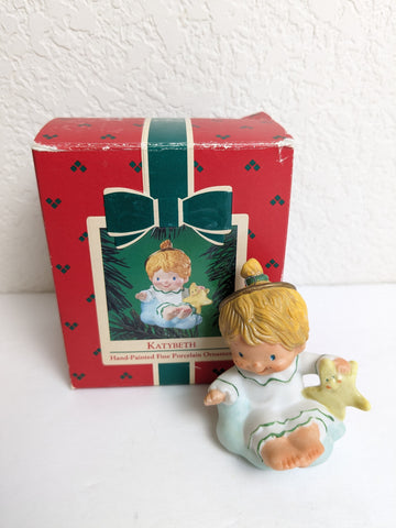 Katybeth Angel Girl with Star - Hallmark Keepsake Ornament 1984