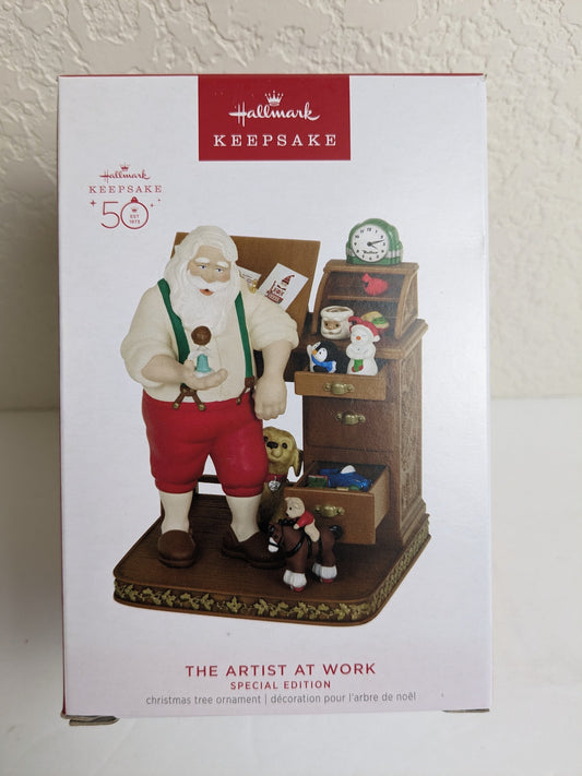 The Artist At Work Santa Claus - Special Edition Hallmark Keepsake Ornament 2023