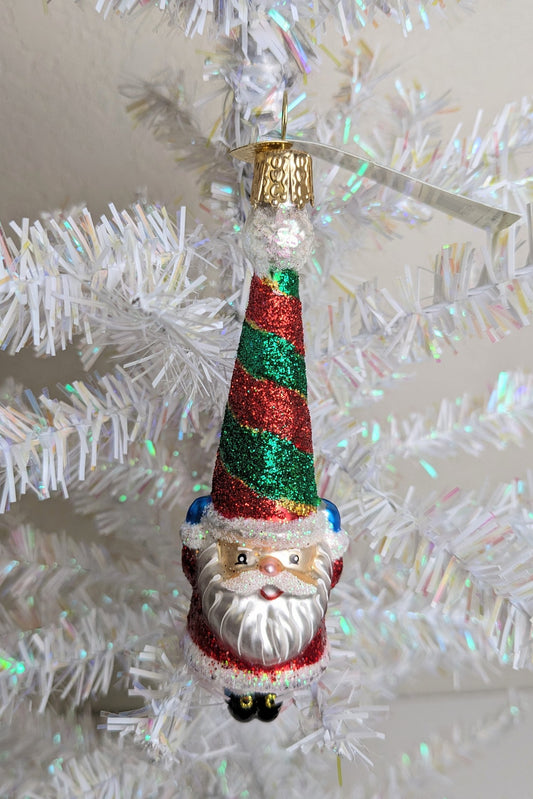HAPPY SANTA Old World Christmas Ornament