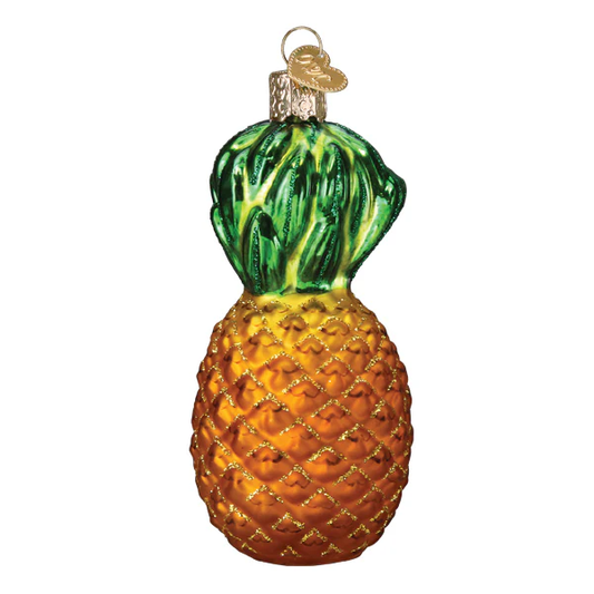Pineapple Blown Glass Tree Ornament by Old World Christmas