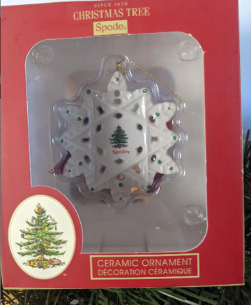Spode Ceramic Snowflake Ornament