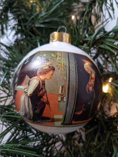 Vintage Hallmark Annunciation Ball Ornament