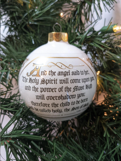 Vintage Hallmark Annunciation Ball Ornament
