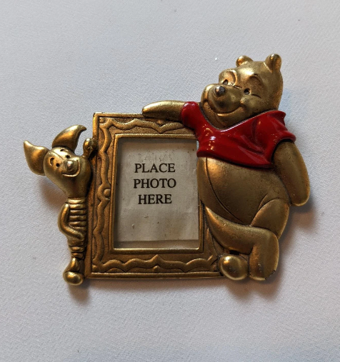 Disney's Winnie the Pooh and Piglet Picture Frame Pin Brooch