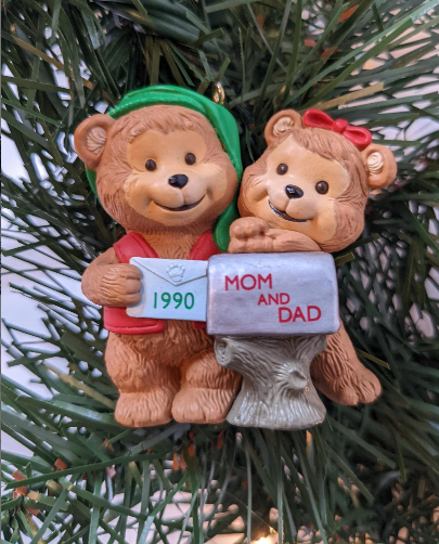 Mom and Dad 1990 Hallmark Christmas Ornament