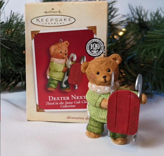 Dexter Next Bear Hallmark 2002 Ornament