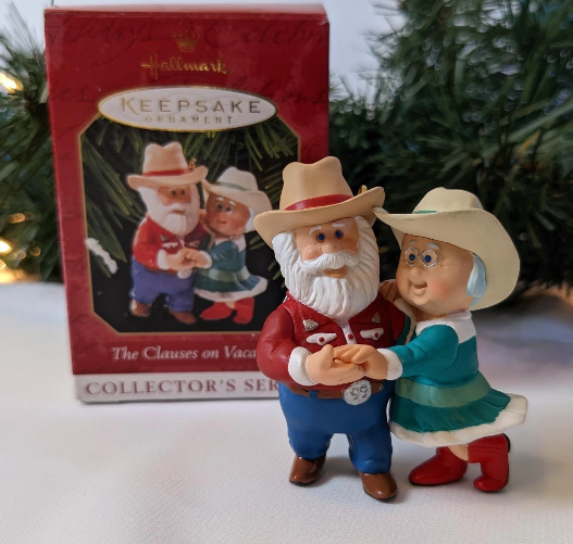 The Clauses on Vacation 1999 Hallmark Christmas Ornament