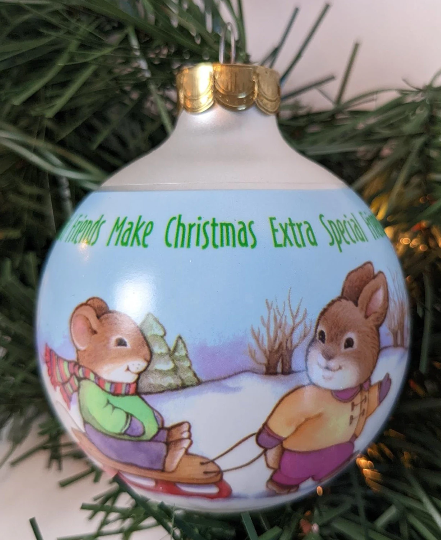 Vintage Hallmark 1991 Friends Christmas Ornament