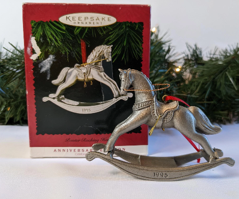 Hallmark 1995 Rocking Horse Ornament