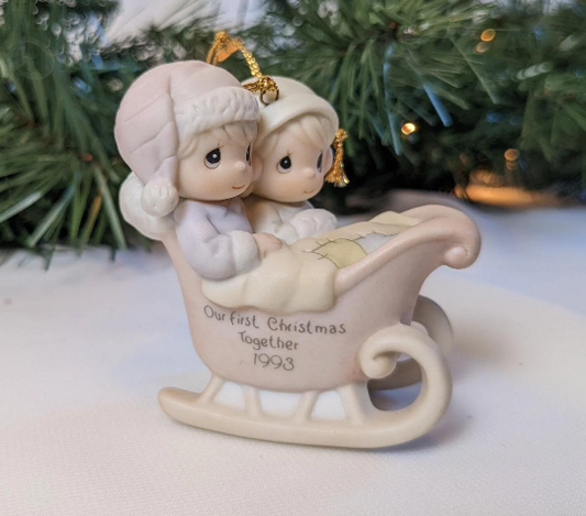 Vintage Precious Moments Our First Christmas Together Ornament