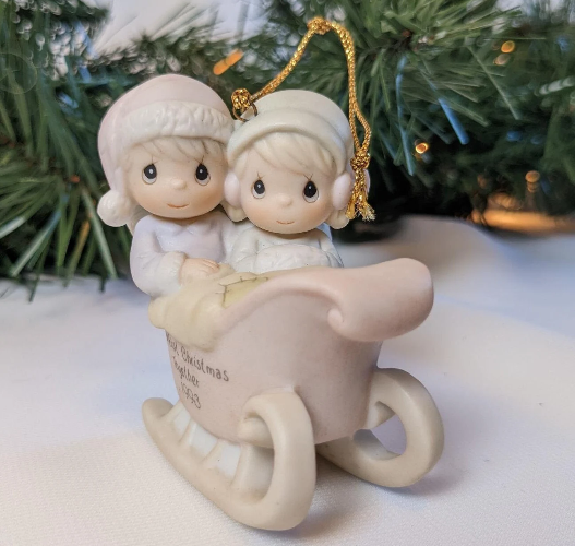 Vintage Precious Moments Our First Christmas Together Ornament