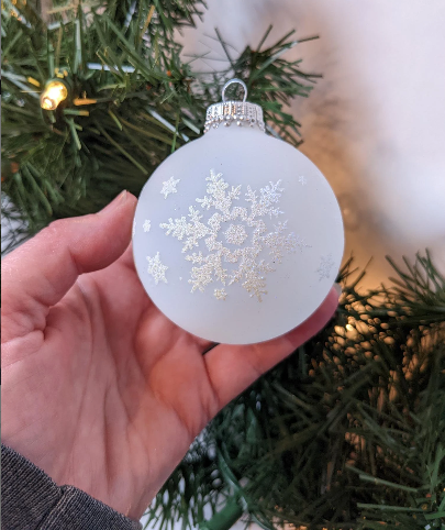 Vintage Krebs Snowflake Christmas Ornaments