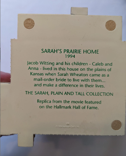 Sarah's 1994 Prairie Home