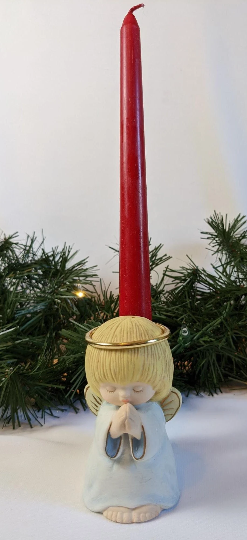 Vintage Hallmark Angel Candle Holder