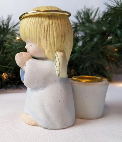 Vintage Hallmark Angel Candle Holder