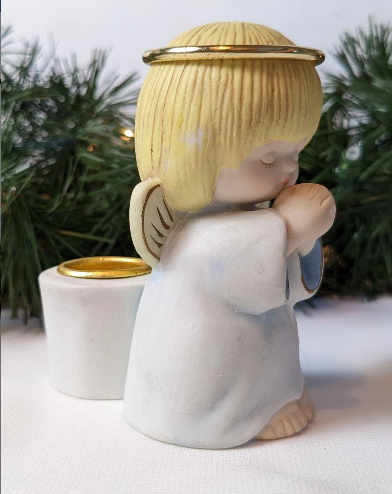 Vintage Hallmark Angel Candle Holder