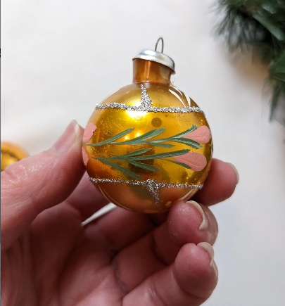 Vintage Small Cali Col Poland Christmas Ornaments