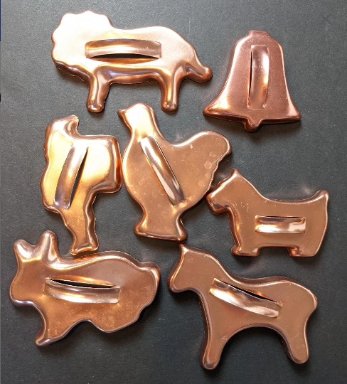 Vintage Copper Cookie Cutters